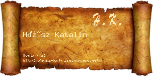 Hász Katalin névjegykártya
