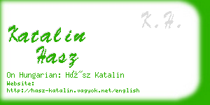 katalin hasz business card